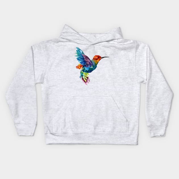 Bird polygonal Kids Hoodie by Tuye Project